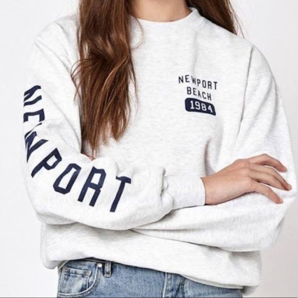 John Galt Newport Beach Cropped Crew Neck